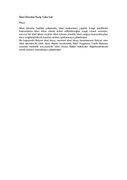 İdari İtirazlar/Necip Taha G&uuml;r &Ouml;zet: İdari itirazlar başlıklı &ccedil;alışmada