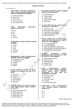 A&Ouml;F Mikro İktisat | 2014 Ara Sınav İNDİR