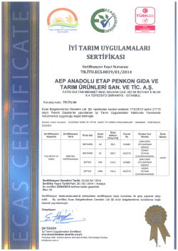 rc. " M t GıDA rARıM vız HAyvANcıuK