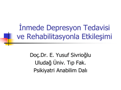 Antidepresanlarla İla&ccedil; Etkileşimleri