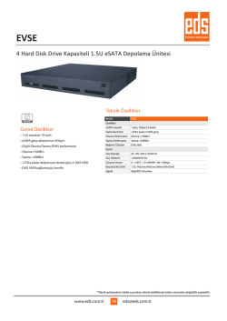 4 Hard Disk Drive Kapasiteli 1.5U eSATA Depolama &Uuml;nitesi