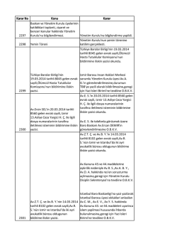 T.C PiVASA ARASTIRMA ve TEKLiF MEKTUBU