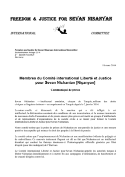 Communiqu&eacute; de presse