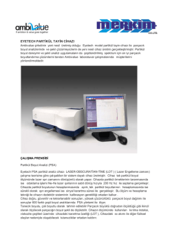 eyetech partik&uuml;l tayin cihazı