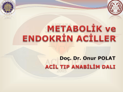 Metabolik ve Endokrin Aciller
