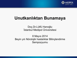 Do&ccedil;. Dr. L&uuml;tf&uuml; HANOĞLU - Medipol &Uuml;niversitesi Tıp Fak&uuml;ltesi
