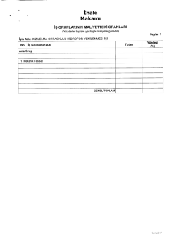 Teknik Dosyalar - Bartın İl &Ouml;zel İdaresi