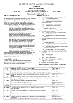 course outline-FenEğtNitelAraştırmaY&ouml;n