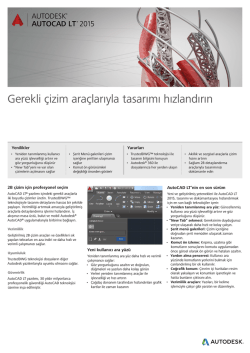 AutoCAD LT 2015 Broş&uuml;r&uuml;