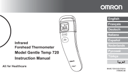 Model Gentle Temp 720 Instruction Manual