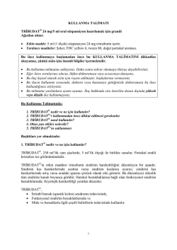 KULLANMA TALĐMATI TRĐBUDAT 24 mg/5 ml oral