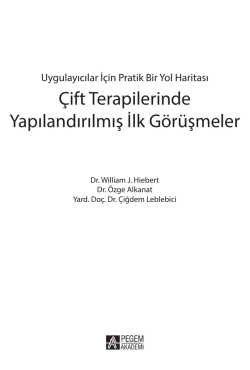 &Ccedil; ft Terap ler nde Yapılandırılmış İlk G&ouml;r&uuml;şmeler