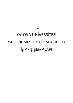 İş Akış Şemaları - Yalova &Uuml;niversitesi
