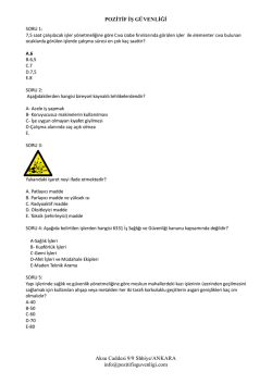C sınıfı İş Güvenliği Uzmanlığı