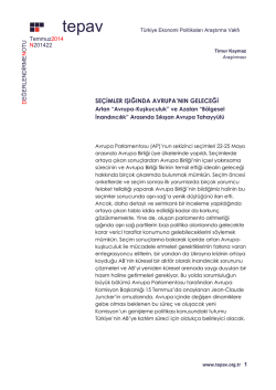 Secimler Isiginda Avrupanin Gelecegi