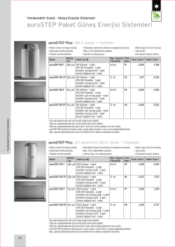 auroSTEP Paket G&uuml;neş Enerjisi Sistemleri