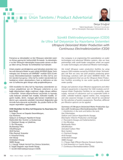 Turchem Dergisi Mart Nisan 2014 - avt su teknolojileri otomasyon