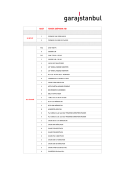 adet teknik ekipman adı