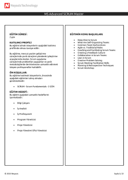 MS Advanced SCRUM Master