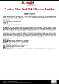 decora parlak teknik b&uuml;lten