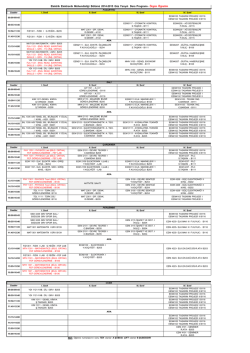 2014-2015 G&uuml;z Yarılı Lisans Ders Programı - Elektrik