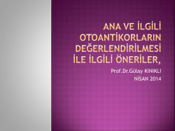 G&uuml;lay Kınıklı - romatolojide son 2 yıl