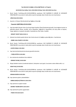 - Yasemin SARITARLA 05-03-2014