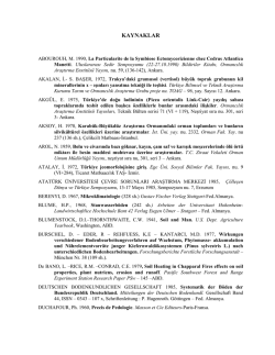 8.B&ouml;l&uuml;m Yararlanılan Kaynaklar