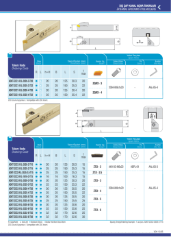 dış &ccedil;ap kanal a&ccedil;ma takımları external groovıng toolholders