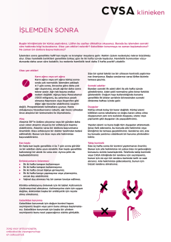 İŞLEMDEN SONRA - CASA klinieken