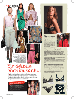 Bir dekolte g&ouml;rd&uuml;m sanki