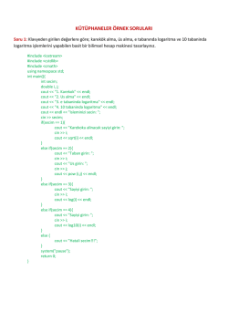 k&uuml;t&uuml;phaneler &ouml;rnek soruları