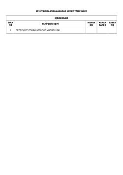 deprem ve zemin inceleme m&uuml;d&uuml;rl&uuml;ğ&uuml;