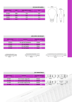 eco halojen ampul ledli şarjlı ışıldaklar exıt armat&uuml;rler