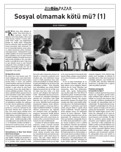 Sosyal olmamak k&ouml;t&uuml; m&uuml;? (1) - &Ccedil;ocuk ve Aile &Ccedil;alışmaları Laboratuvarı