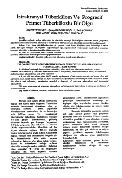 . İntrakrany al T&uuml;berk&uuml;lom Ve Pro gresif