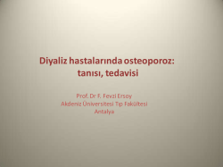 Diyaliz hastalarında osteoporoz