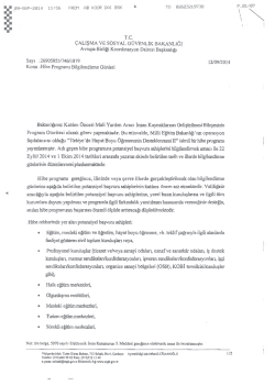 T.C. &Ccedil;ALIŞMA VE SOSYAL G&Uuml;VENLİK BAKANLIĞI Avrupa Birliği