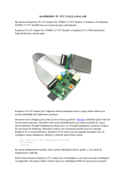 raspberry pı tft uygulamaları