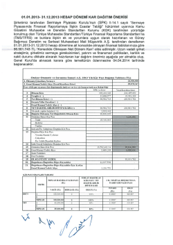 &Ouml;zel Durum A&ccedil;ıklama Formu - 04.04.2014 - EK