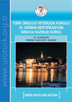 1 - Türk Üroloji Derneği