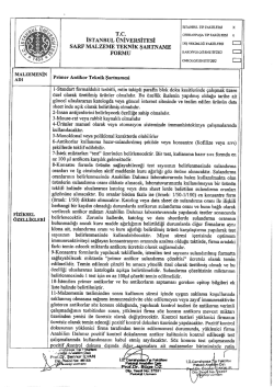 T.C. _ cı-:RRAHPAŞA ru&rsaquo; FAK&Uuml;LTESİ x İSTANBUL &Uuml;NİVERSİTESI