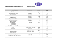 Fiziksel &Ccedil;apraz Bağlı Polietilen K&ouml;p&uuml;k (IXPE) TEKNİK &Ouml;ZELLİKLER