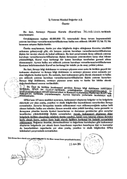 Sermaye Piyasası Aracı Notu &Ouml;zet - D&uuml;ello Varantları