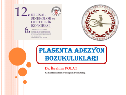 PLASENTA ADEZYON BOZUKULUKLARI IIc