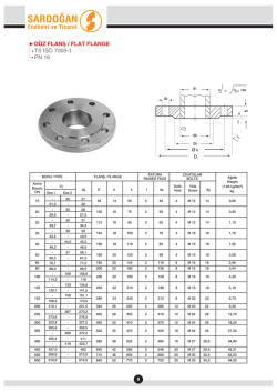 d&uuml;z flan&thorn; / flat flange ts ıso 7005-1 pn 16