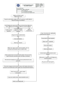TL-053-Ultrapiknometre Cihazı Kullanım Talimatı