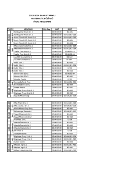 ektedir. - Matematik