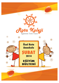 Anaokulu Şubat 2014 Bülteni