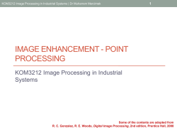 Histogram equalization